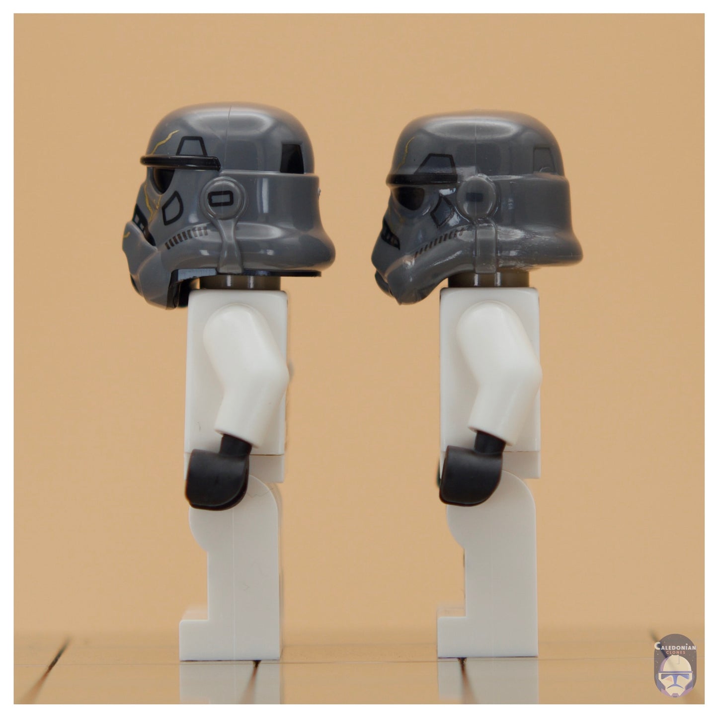 GCC Night Trooper Helmet (Grey) Side Comparison