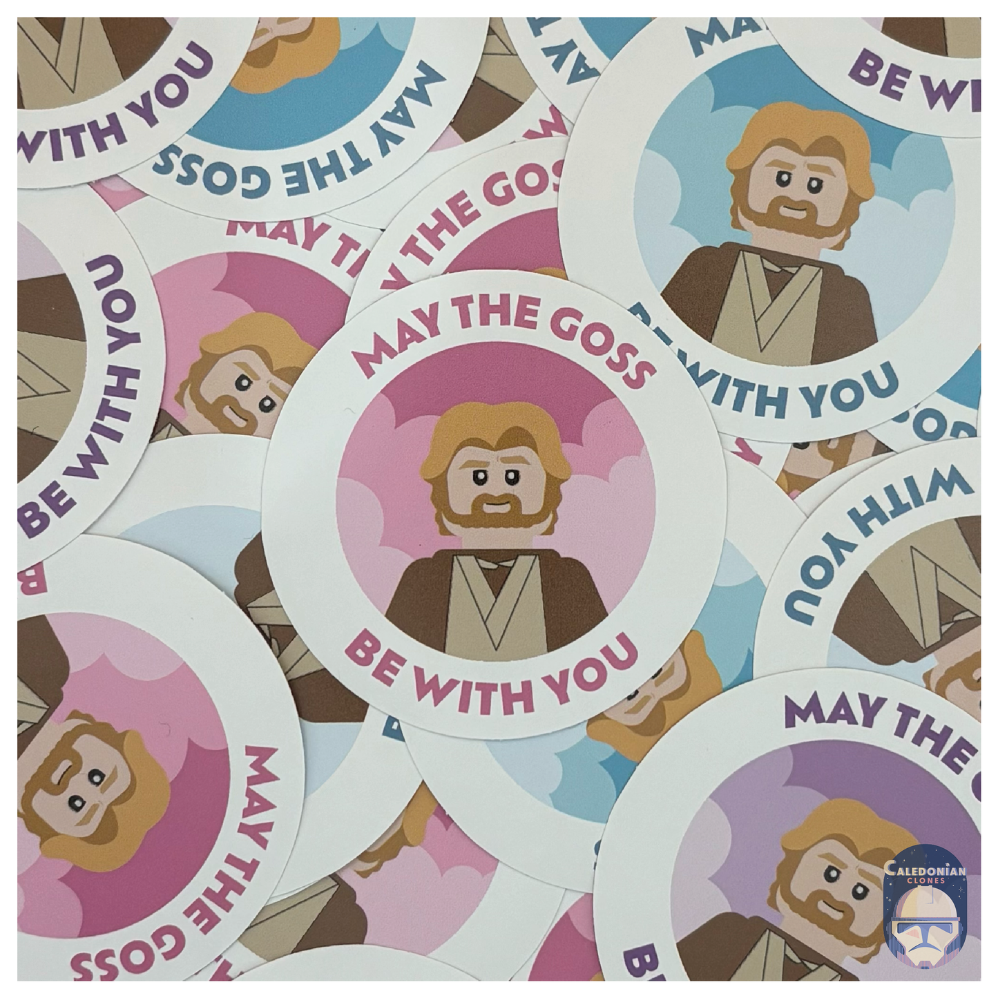 "May The Goss Be With You" Stickers, Pink