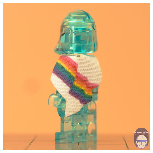 TBWxCC Pride Shoulder Cape Horizontal Stripes