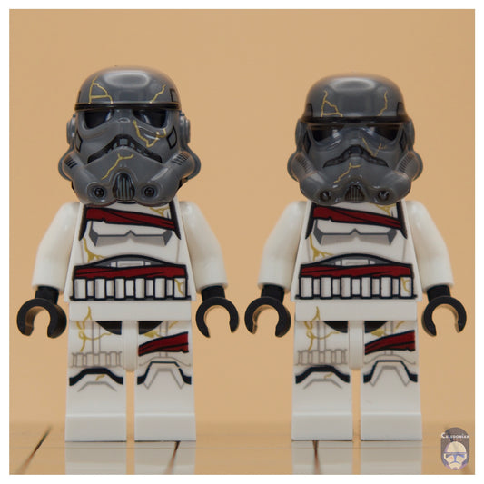GCC Night Trooper Helmet (Grey) Front Comparison