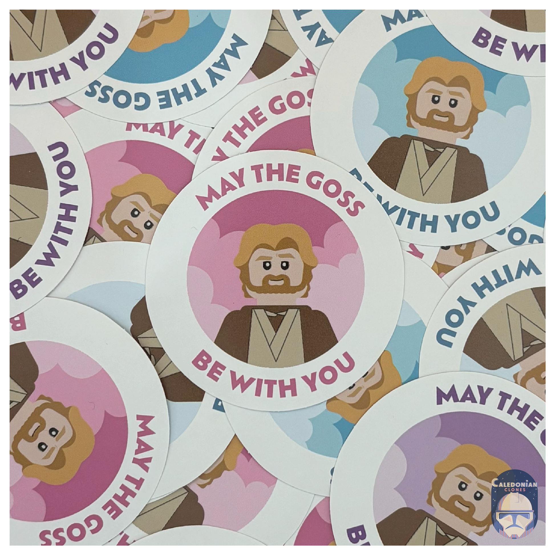 "May The Goss Be With You" Stickers, Pink